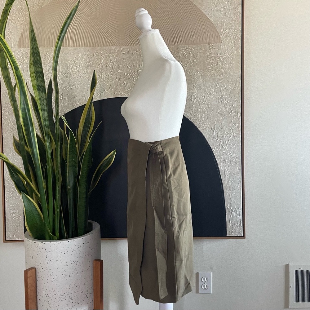 Army green wrap skirt • RO&DE - Picture 3 of 5